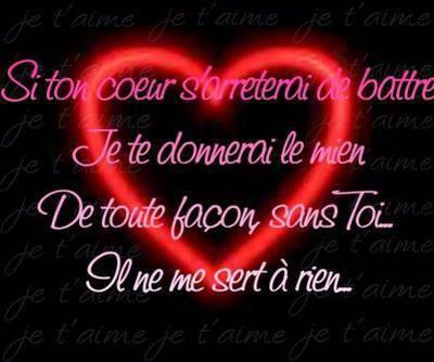 je peu simplemen te dire je t'aime damien